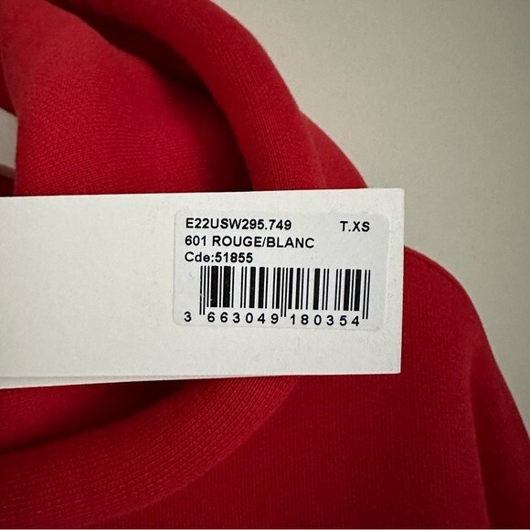 NWT Ami x kevin lyons red unisex hoodie XS Ami de Coeur Hoodie - Picture 4 of 7